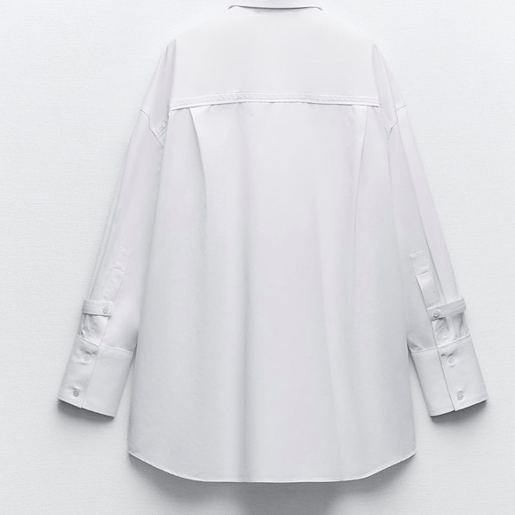 ZARA Oversized Garbadine Shirt - Picture 5 of 10